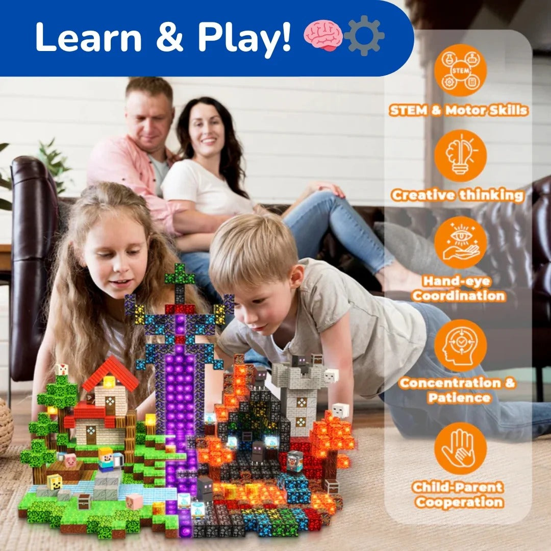 BuildiBlox™ STEM Learning Magnetic Building Blocks
